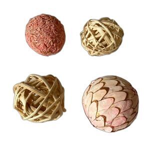 Fillers Spheres Balls Orbs Accent Decorative Home Decor Pink Cream Various Sizes